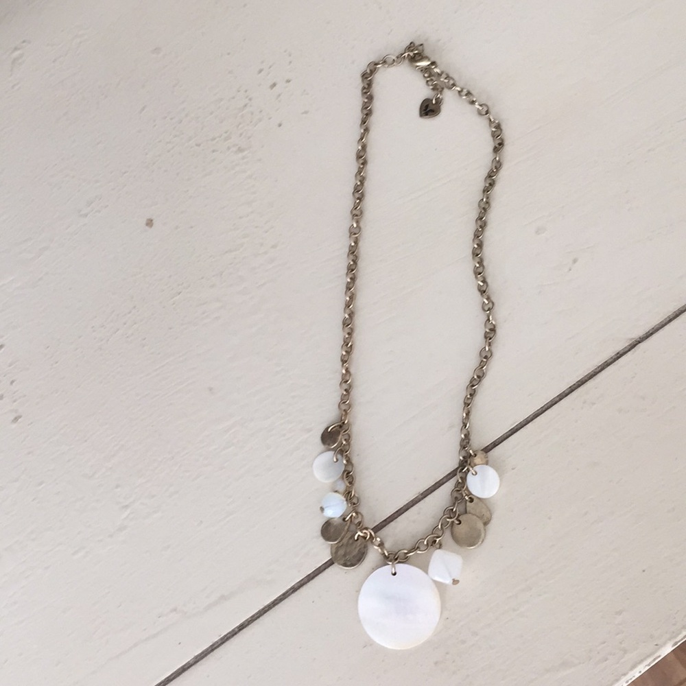 NEW American Eagle gold and pearl necklace